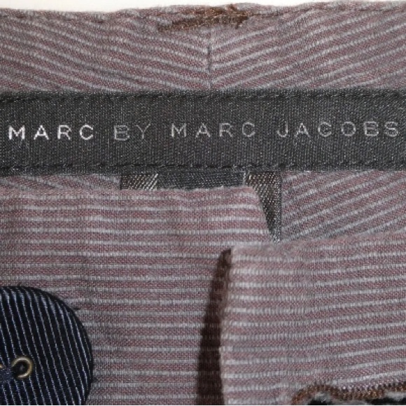 MARC JACOBS Ladies COTTON CORD CROPPED TROUSERS Taupe UK10 US6 VGC - Picture 7 of 7